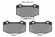 2594401 Sada brzdových destiček, kotoučová brzda epad TEXTAR