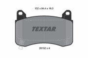 2615201 TEXTAR sada brzdových platničiek kotúčovej brzdy 2615201 TEXTAR