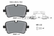 2626701 Sada brzdových destiček, kotoučová brzda epad TEXTAR