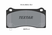 2627501 Sada brzdových destiček, kotoučová brzda epad TEXTAR