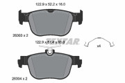 2630301 Sada brzdových destiček, kotoučová brzda epad TEXTAR