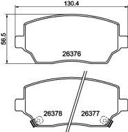 2637601 Sada brzdových destiček, kotoučová brzda Q+ TEXTAR