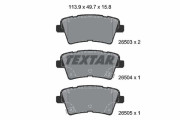 2650301 Sada brzdových destiček, kotoučová brzda epad TEXTAR
