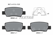 2652001 Sada brzdových destiček, kotoučová brzda epad TEXTAR