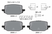 2658901 Sada brzdových destiček, kotoučová brzda epad TEXTAR