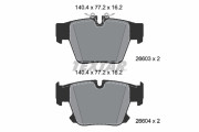 2660301 Sada brzdových destiček, kotoučová brzda epad TEXTAR
