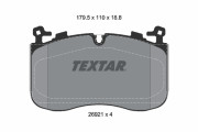 2692101 Sada brzdových destiček, kotoučová brzda TEXTAR