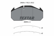 2905301 TEXTAR sada brzdových platničiek kotúčovej brzdy 2905301 TEXTAR