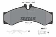 2915301 Sada brzdových destiček, kotoučová brzda TEXTAR