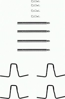 82014200 Sada příslušenství, obložení kotoučové brzdy TEXTAR