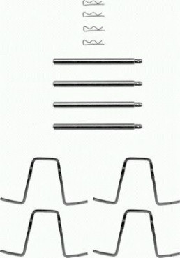 82018700 Sada příslušenství, obložení kotoučové brzdy TEXTAR