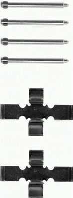 82019300 Sada příslušenství, obložení kotoučové brzdy TEXTAR