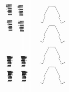 82501000 Sada příslušenství, obložení kotoučové brzdy TEXTAR