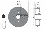 94024900 TEXTAR brzdový bubon 94024900 TEXTAR