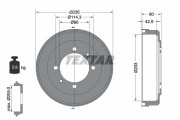 94033600 Brzdový buben TEXTAR