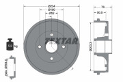 94033800 Brzdový buben TEXTAR