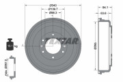 94040200 TEXTAR brzdový bubon 94040200 TEXTAR