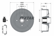 94041100 TEXTAR brzdový bubon 94041100 TEXTAR