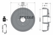 94049700 TEXTAR brzdový bubon 94049700 TEXTAR