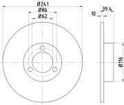 92016400 Brzdový kotouč TEXTAR