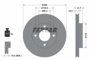 92026200 Brzdový kotouč TEXTAR