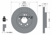 92031900 Brzdový kotouč TEXTAR