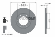89009100 Souprava brzd, kotoučová brzda BrakeBox, Pad and Disc Kit TEXTAR