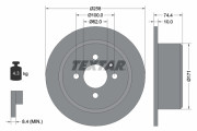 92038400 TEXTAR brzdový kotúč 92038400 TEXTAR