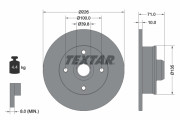 92041803 Brzdový kotouč Shoe Kit Pro TEXTAR