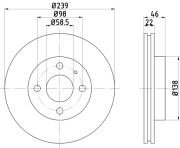 92044100 Brzdový kotouč TEXTAR