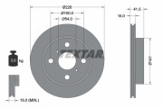 92049600 TEXTAR brzdový kotúč 92049600 TEXTAR