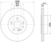 92056803 Brzdový kotouč PRO TEXTAR