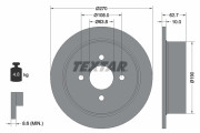 92064400 TEXTAR brzdový kotúč 92064400 TEXTAR