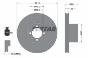 92064700 Brzdový kotouč TEXTAR