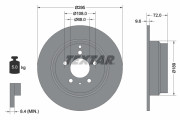 92066803 TEXTAR brzdový kotúč 92066803 TEXTAR