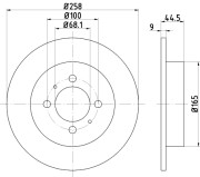 92079903 Brzdový kotouč PRO TEXTAR