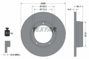 92081100 TEXTAR brzdový kotúč 92081100 TEXTAR