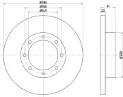 93085600 Brzdový kotouč TEXTAR