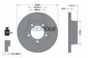 92088903 Brzdový kotouč Shoe Kit Pro TEXTAR