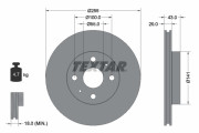 92115603 Brzdový kotouč Shoe Kit Pro TEXTAR
