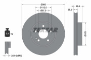 93123403 Brzdový kotouč Shoe Kit Pro TEXTAR