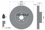 92124200 TEXTAR brzdový kotúč 92124200 TEXTAR