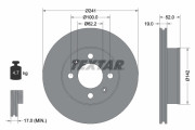 92128503 Brzdový kotouč Shoe Kit Pro TEXTAR