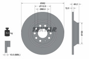 92132503 Brzdový kotouč Shoe Kit Pro TEXTAR