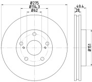 92135403 Brzdový kotouč Shoe Kit Pro TEXTAR