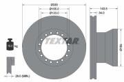 93142500 Brzdový kotouč TEXTAR