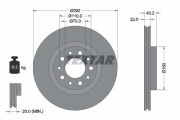 92145303 Brzdový kotouč Shoe Kit Pro TEXTAR