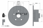 92154303 Brzdový kotouč Shoe Kit Pro TEXTAR