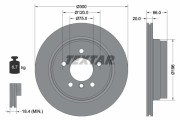 92154900 Brzdový kotouč TEXTAR
