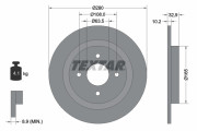 92172400 Brzdový kotouč TEXTAR